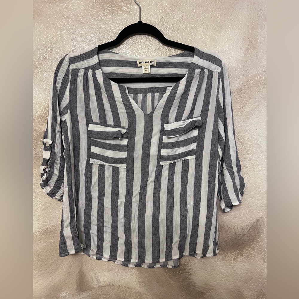 Striped Blouse size M.